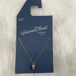 4/$20 Universal Thread Gold & Pink Stone Necklace